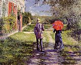 The Beatles @ Abbey Road Paintings - Rising Road by Gustave Caillebotte